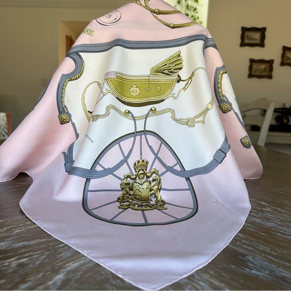 SOLD Authentic Hermes Scarf - Springs - Picture 9 of 10